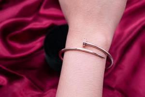 diamantarmband 9k guld foto