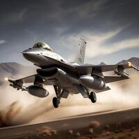 f-16 stridande falk ai genererad foto