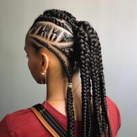 Foto av cornrows ai genererad