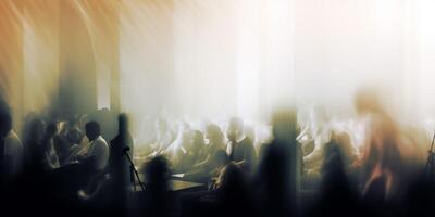 abstrakt bild av en musik konsert ai genererad foto
