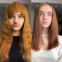 Foto av reparation keratin hår mask ai genererad