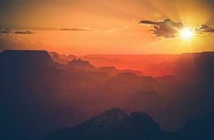 arizona stor kanjon solnedgång foto