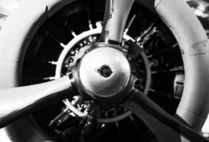 årgång flygplan propeller foto