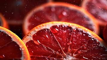 röd citrus- illustration ai generativ foto