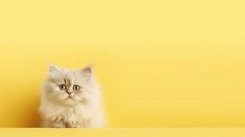 tömma Plats bakgrund med katt. illustration ai generativ foto