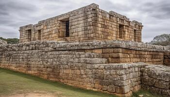 gammal ruiner av känd monument monter rik kulturell historia utomhus genererad förbi ai foto