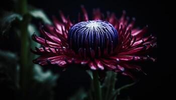 vibrerande gul vild blomma i formell trädgård ställer ut bräcklighet och skönhet genererad förbi ai foto