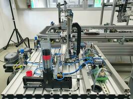 tillverkning industri fabrik produktion bälte automatisering foto