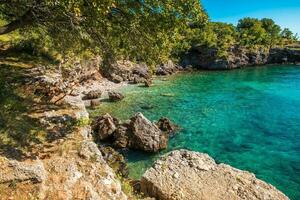 naturskön adriatisk hav bukt foto