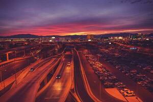 stad av las vegas nevada foto