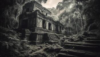 gammal ruiner av angkor, känd resa destination för historia och arkeologi genererad förbi ai foto