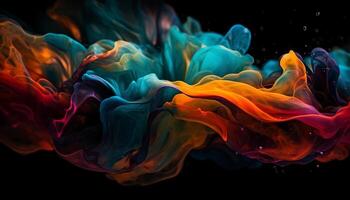 abstrakt måla bakgrunder i mång färgad bläck skapa rörelse och färger genererad förbi ai foto