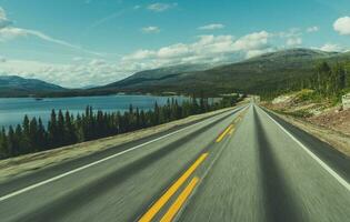 nordlig Norge regioner motorväg resa foto
