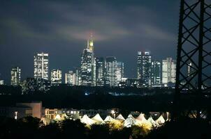 frankfurt am huvud horisont foto