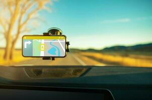 smartphone bil navigering Ansökan foto