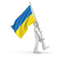 Ukrainas flagga foto