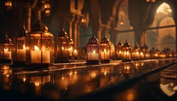 katolik ljus dekoration symboliserar sorg- och minne genererad förbi ai foto