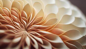 symmetrisk kurvor av en daisy skönhet genererad förbi ai foto