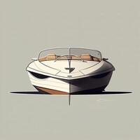 teckning skiss fartyg segelbåt generativ ai foto
