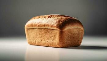 franska baguette, en hälsosam mellanmål för en friska livsstil genererad förbi ai foto