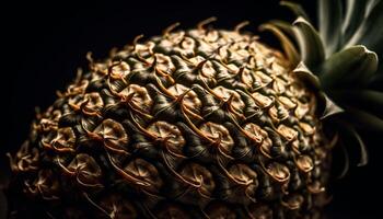 skarp taggar skydda de mogen ananas skönhet i natur genererad förbi ai foto