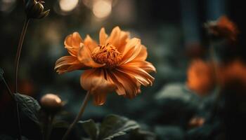 vibrerande gerbera tusensköna, skönhet i natur färger genererad förbi ai foto