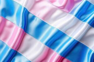 trans flagga - symbol av framsteg och stolthet - generativ ai foto