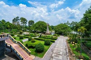 morgon- på ben duoc tempel, cu chi, ho chi minh stad, vietnam. de historisk distrikt revolutionerande bredvid cu chi tunnel, en känd bas av revolutionerande vietnam innan 1975. resa begrepp foto