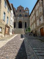 gata i Puy en Velay Street Haute Loire Frankrike foto