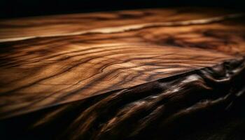 rustik trä planka golv lägger till naturlig skönhet genererad förbi ai foto