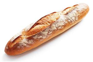 ai generativ. franska baguette på vit foto