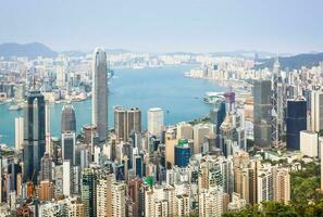 hong kong modern stad i Kina foto