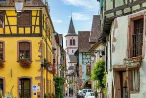 landskap av Alsace område i Frankrike foto