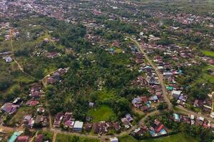 skön morgon- se indonesien panorama landskap irländare fält med skönhet Färg och himmel naturlig ljus foto