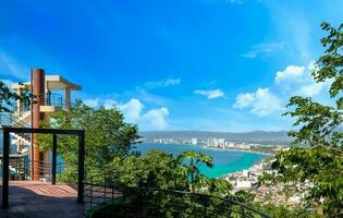 puerto Vallarta, naturskön mirador cerro la cruz se upp observation punkt foto