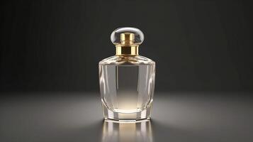 ai generativ. flaska parfym elegant stil för män falsk upp foto