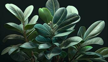 grön växt bukett visa upp naturlig skönhet utomhus genererad förbi ai foto