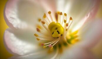 en enda blommor skönhet i natur visat upp ,generativ ai foto