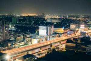 fläck scen bangkok stad trafik ljus foto