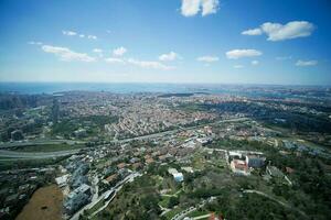 arial se av istanbul asiatisk sida urban byggnad block foto