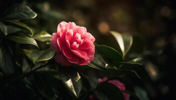 vibrerande bukett av mång färgad blommor i en formell trädgård genererad förbi ai foto