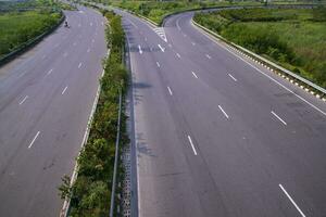 dela upp motorväg väg i bhanga interexchange av bangladesh foto