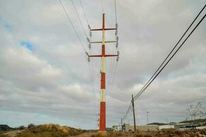 elektricitet kraft pylon foto