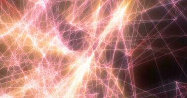 abstrakt lila energi rader trianglar magisk ljus lysande trogen hi-tech bakgrund foto