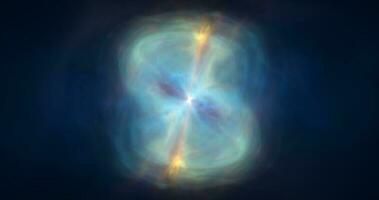 abstrakt kosmisk flerfärgad energi vågor lysande bakgrund foto