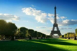 eiffel torn förbi dag foto