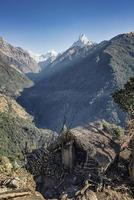 Annapurna naturskyddsområde i Nepal foto