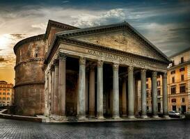 gammal roman pantheon foto