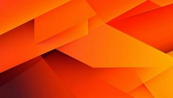 abstrakt orange bakgrund med enkel linjer.färgglada orange design. ljus och modern med skugga. ai genererad foto