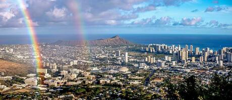 scener runt om honolullu oahu hawaii foto